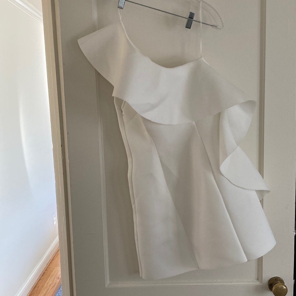 ASOS White One Shoulder Dress